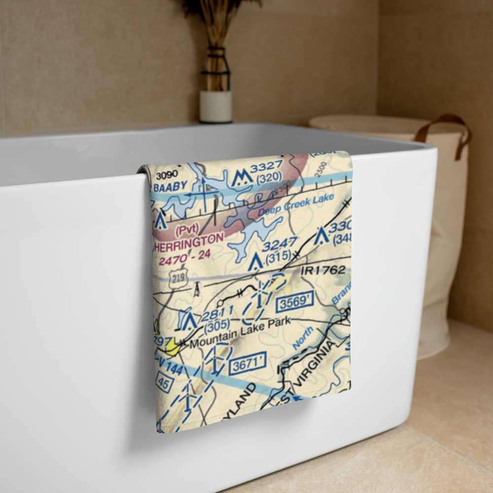 Mckee Sky Ranch Airport (WV57) VFR Sectional Towel 