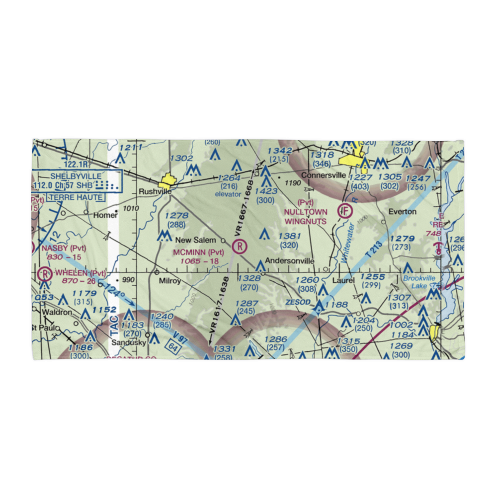 Mcminn Airport (6IN8) VFR Sectional Towel 
