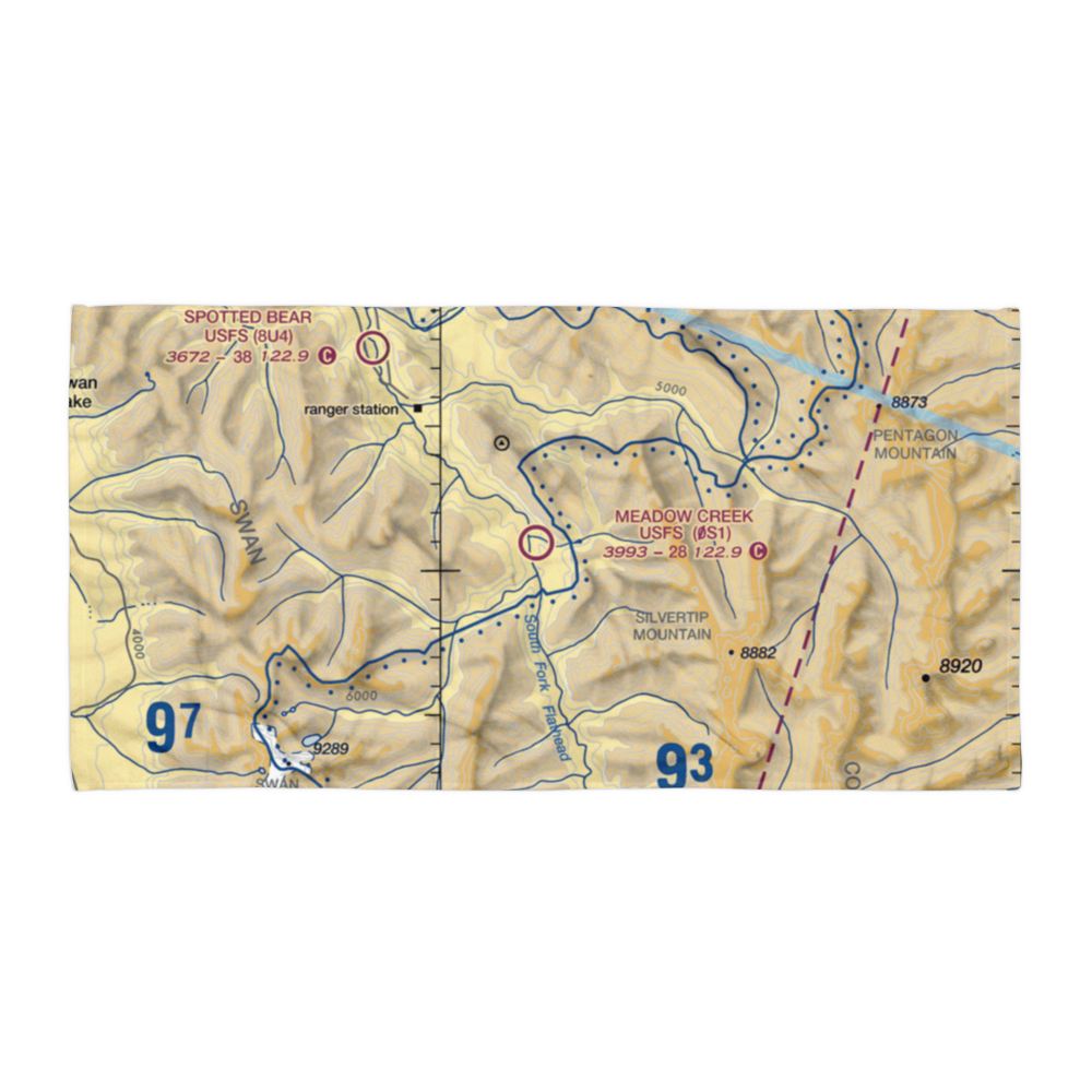 Meadow Creek Usfs Airport (0S1) VFR Sectional Towel 