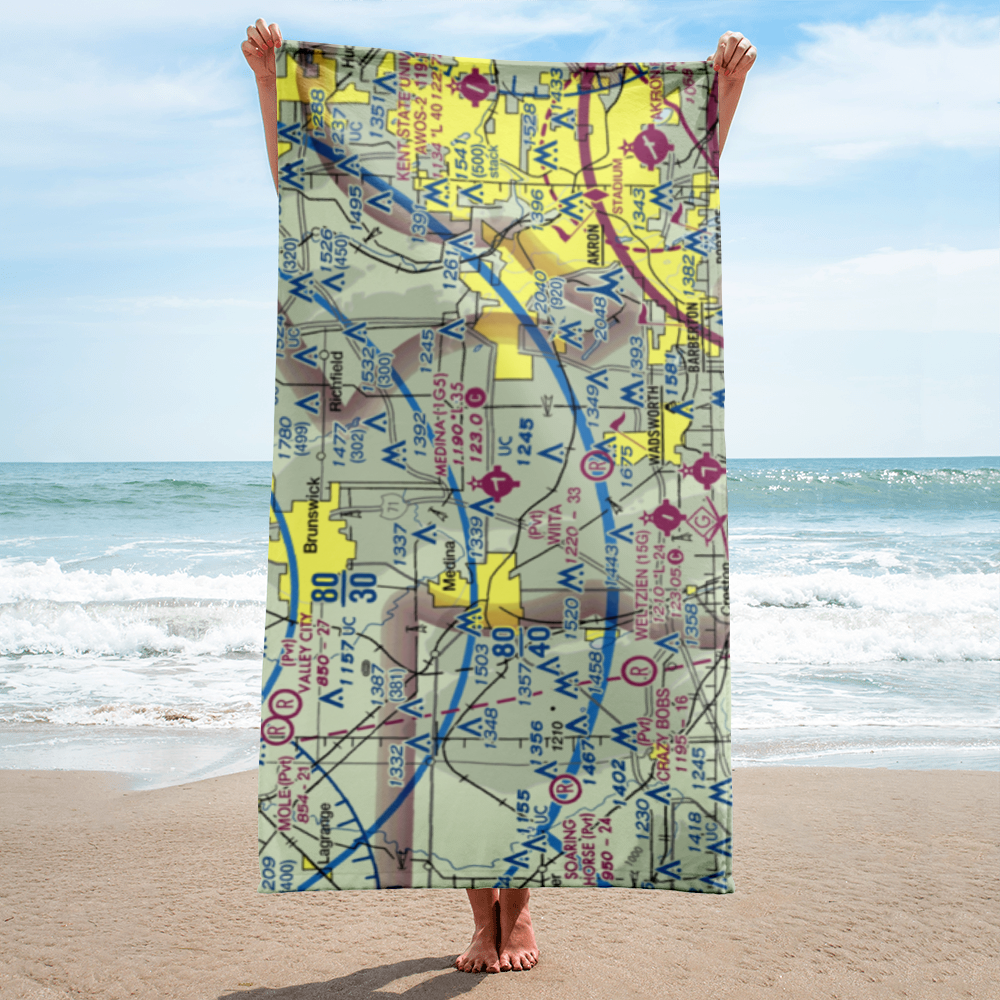 Medina Municipal Airport (1G5) VFR Sectional Towel 