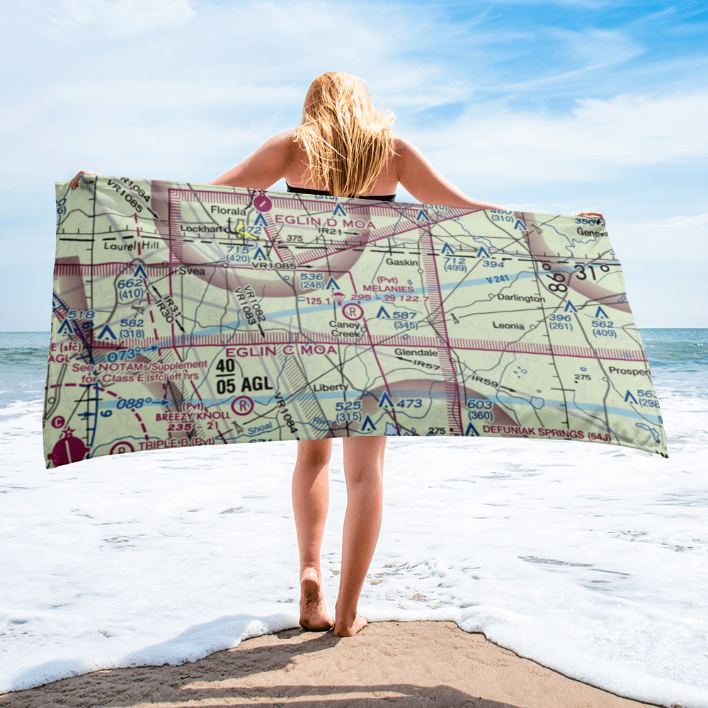 Melanie's Airport (05FA) VFR Sectional Towel 