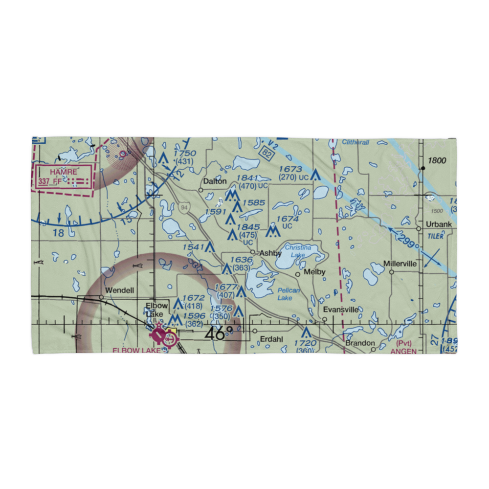 Melby Airport (13MN) VFR Sectional Towel 