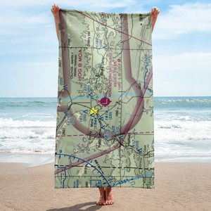 Mena Intermountain Municipal Airport (MEZ) VFR Sectional Towel