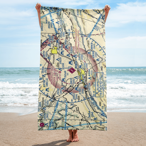 Mercer County Airport (BLF) VFR Sectional Towel