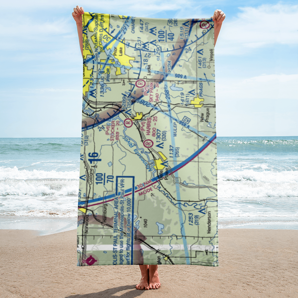 Merill L Harris Field (9MN6) VFR Sectional Towel 