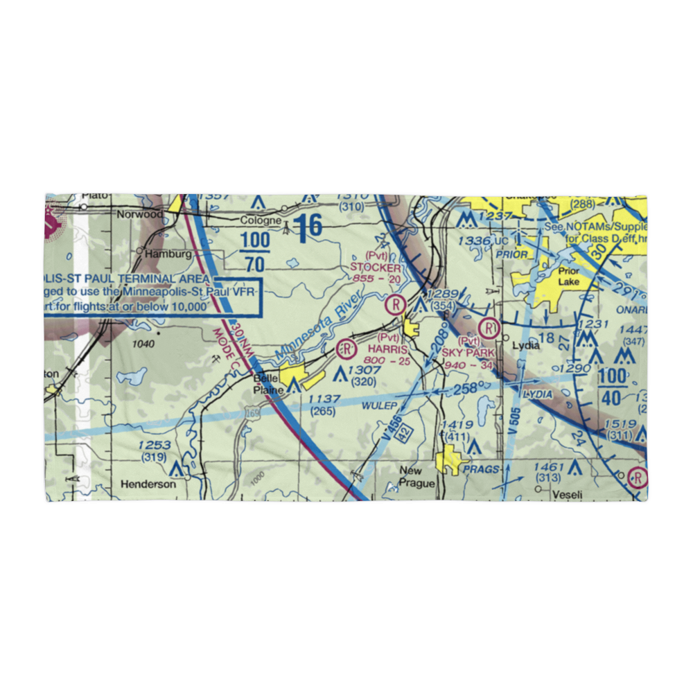 Merill L Harris Field (9MN6) VFR Sectional Towel 