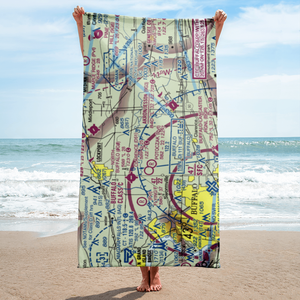 Merkle Airport (NK87) VFR Sectional Towel