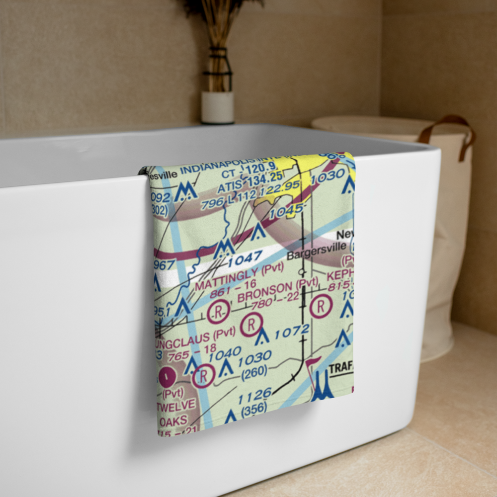 Mershon Airport (6IN6) VFR Sectional Towel 