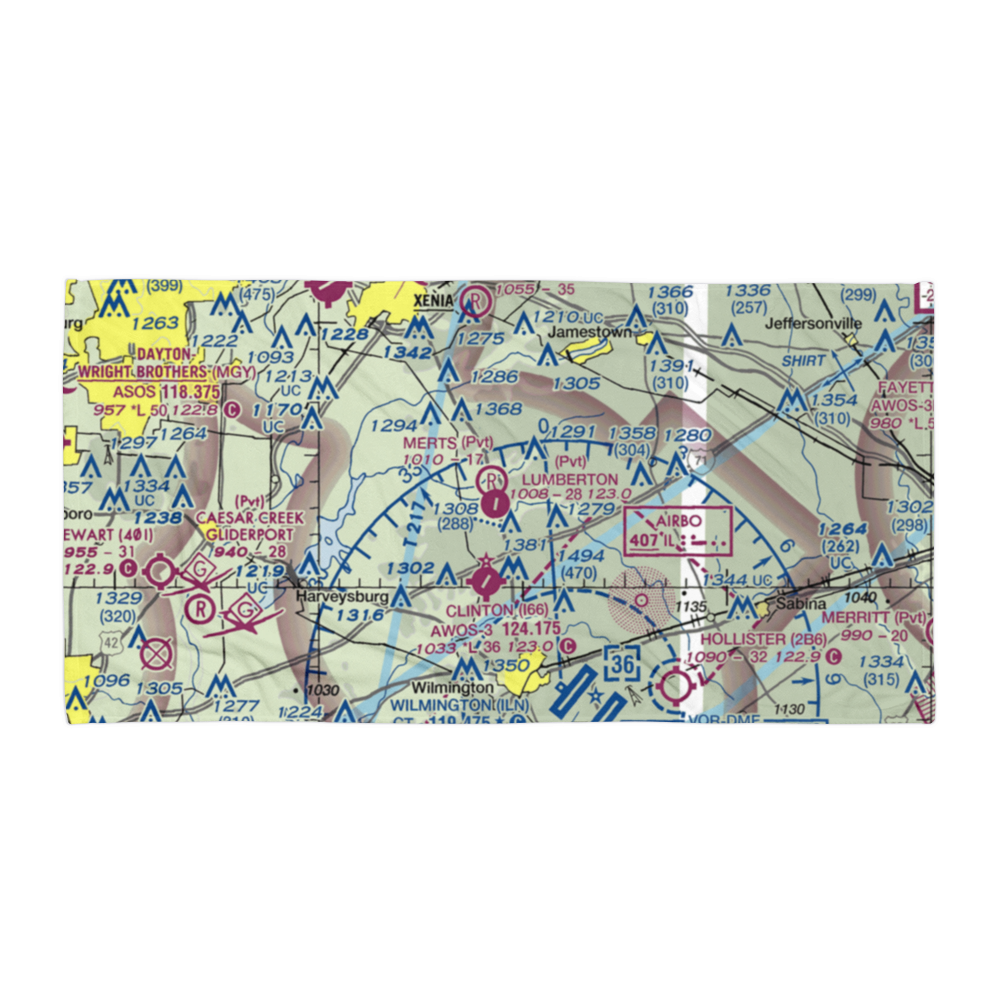 Merts Field (3OH9) VFR Sectional Towel 