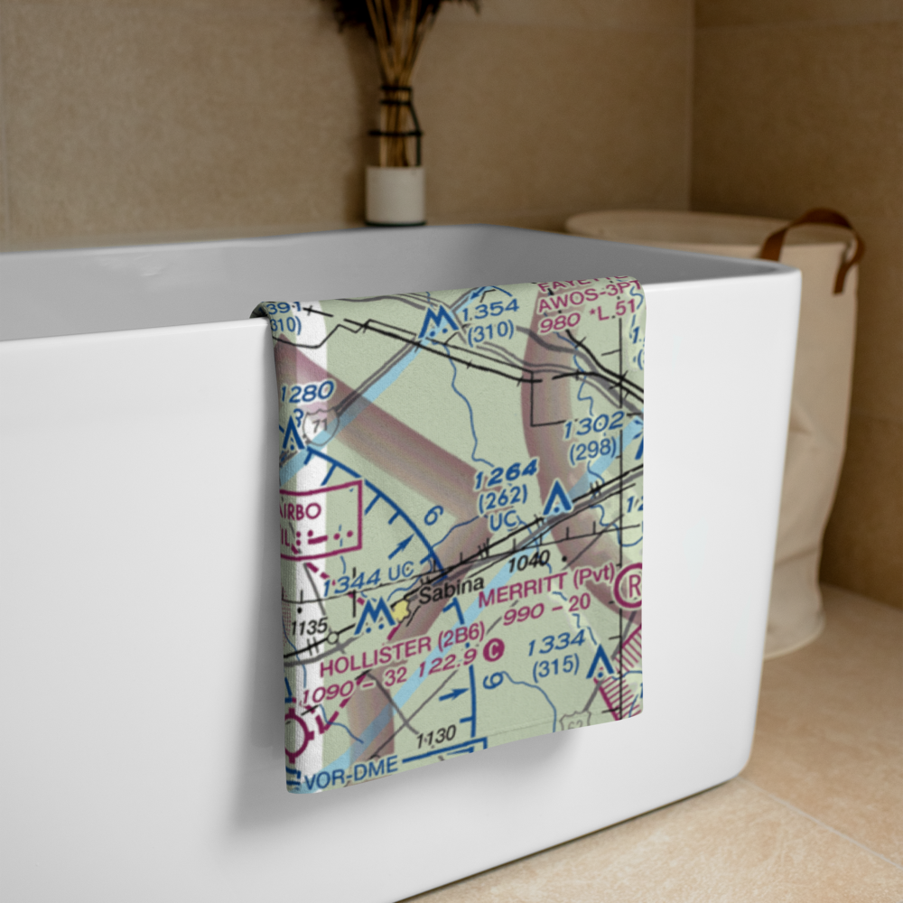 Merts Field (3OH9) VFR Sectional Towel 