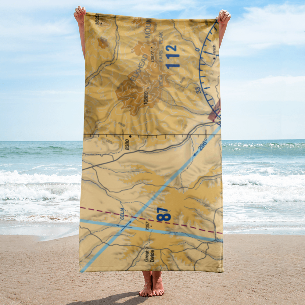 Mesa View Ranch Airport (5CO7) VFR Sectional Towel 