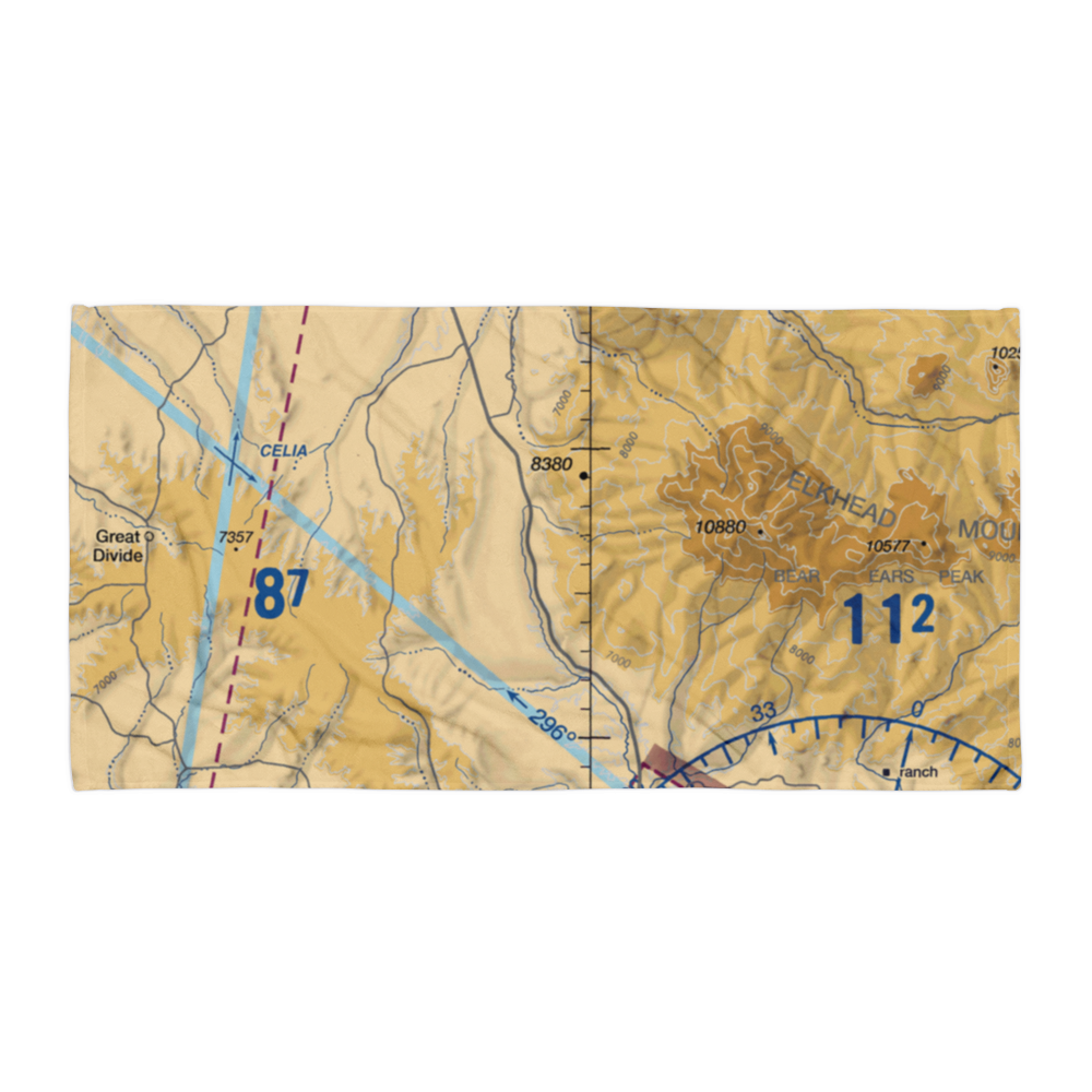 Mesa View Ranch Airport (5CO7) VFR Sectional Towel 