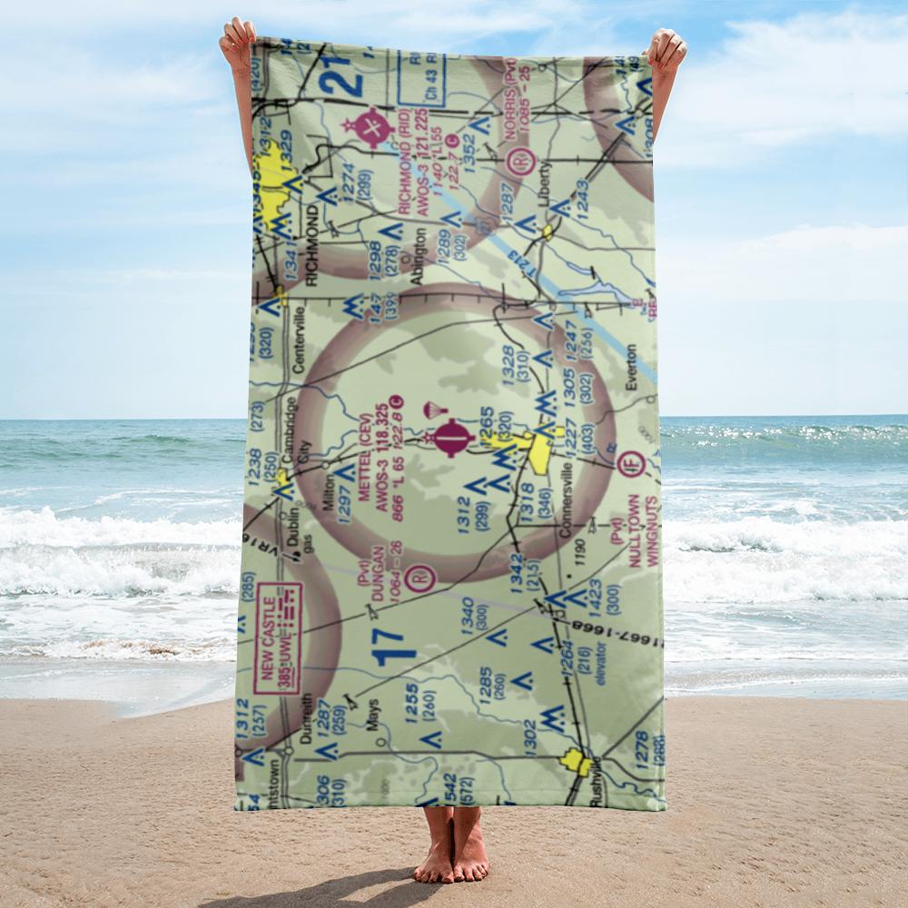 Mettel Field (CEV) VFR Sectional Towel 