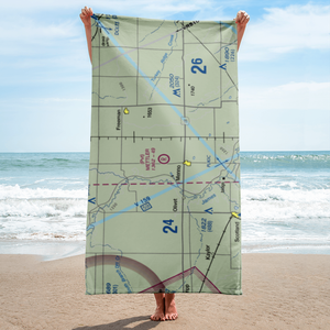Mettler Airport (SD77) VFR Sectional Towel