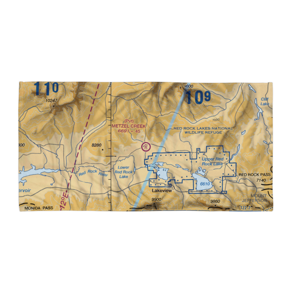Metzel Creek Airport (MT47) VFR Sectional Towel 