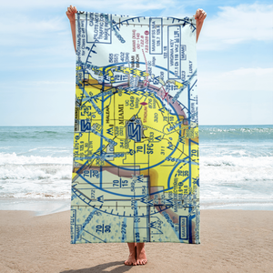 Miami International Airport (MIA) VFR Sectional Towel