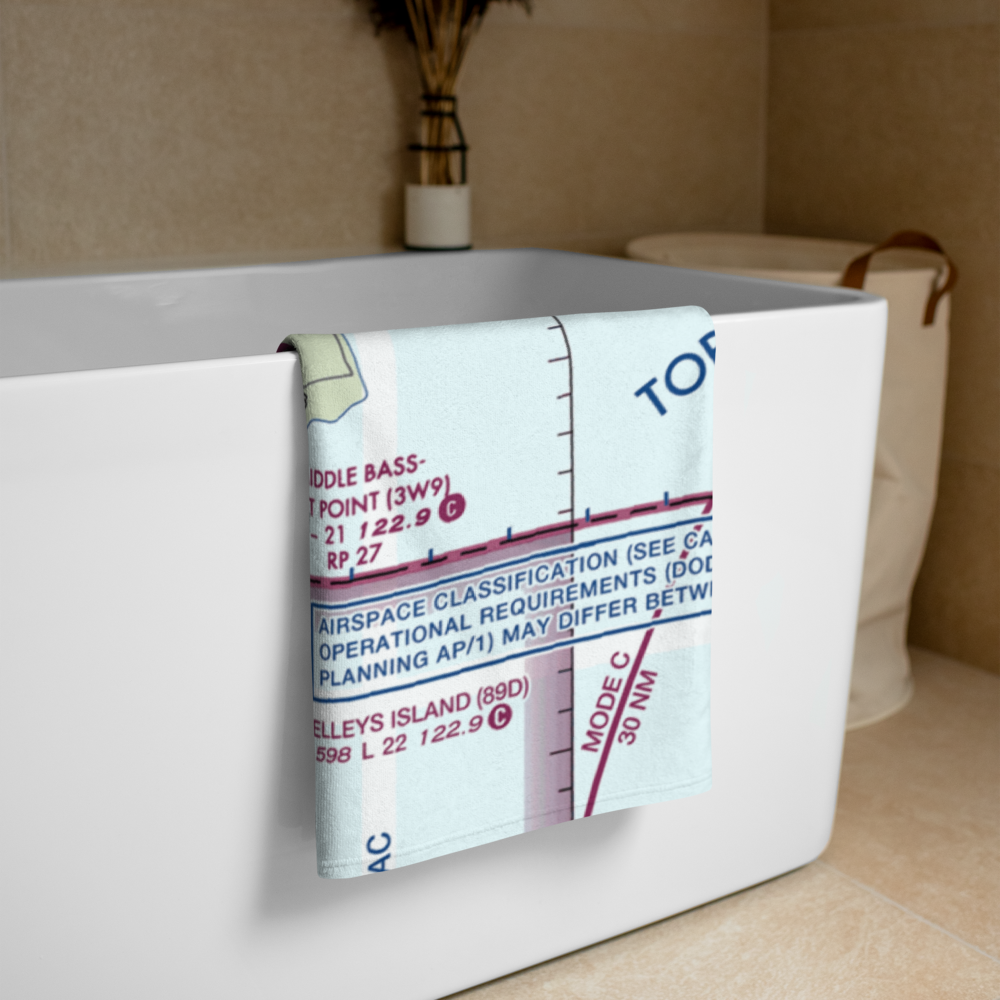 Middle Bass-East Point Airport (3W9) VFR Sectional Towel 