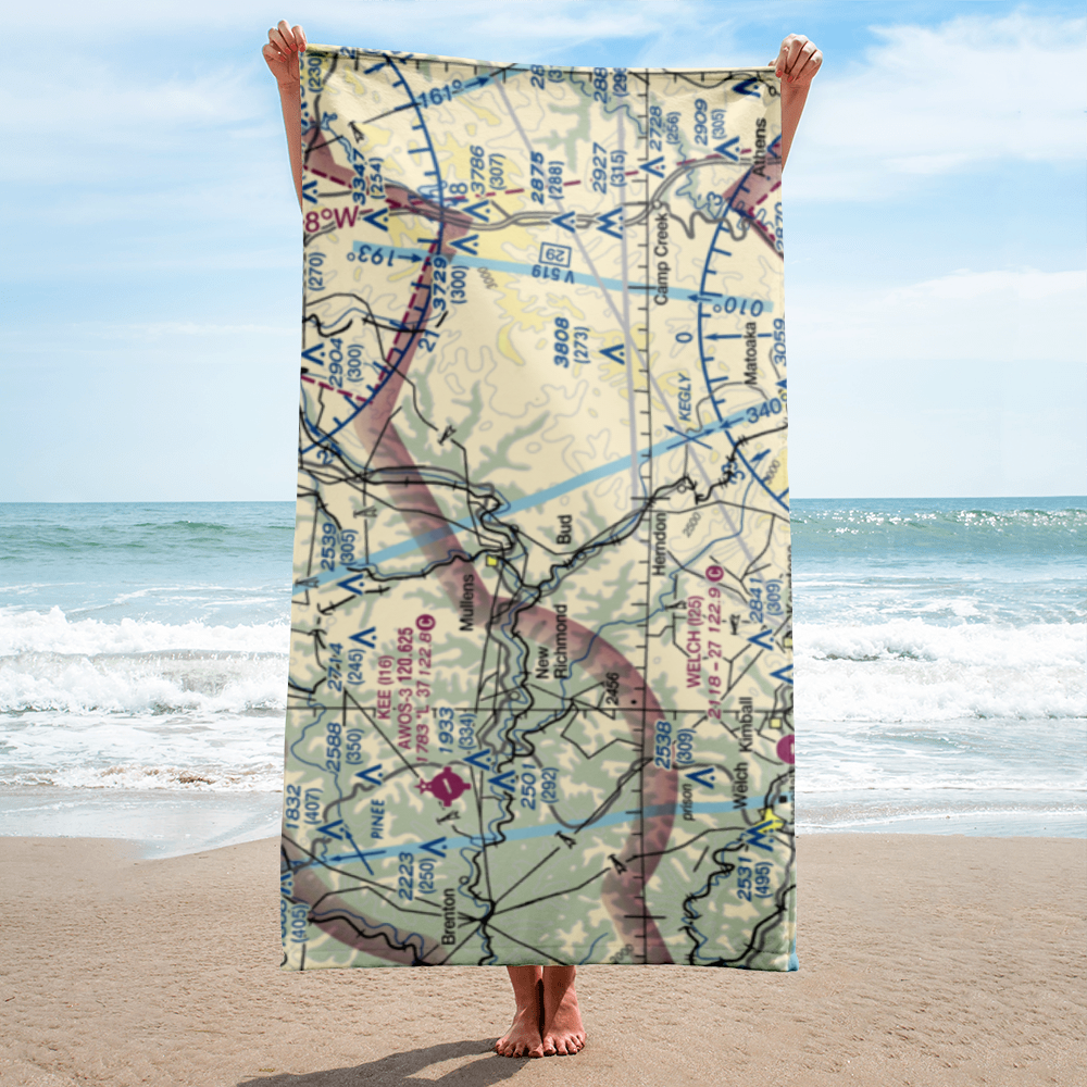 Mike Ferrell Field (WV09) VFR Sectional Towel 