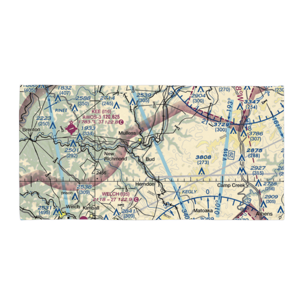 Mike Ferrell Field (WV09) VFR Sectional Towel 