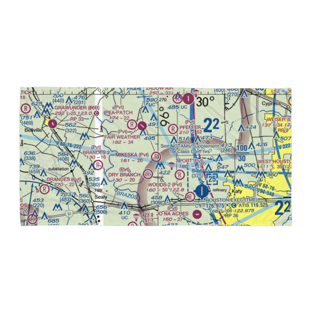 Mikeska Field (1XA4) VFR Sectional Towel 