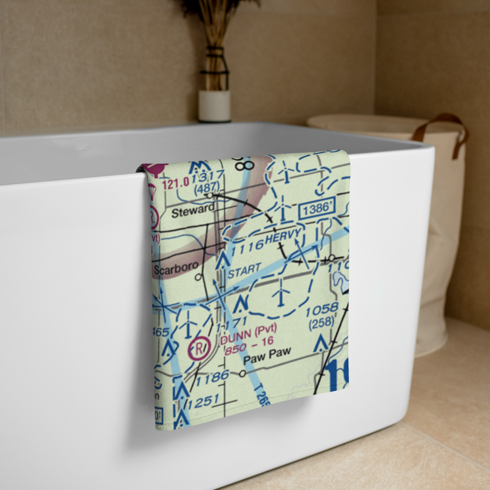 Miller Airport (79IL) VFR Sectional Towel 