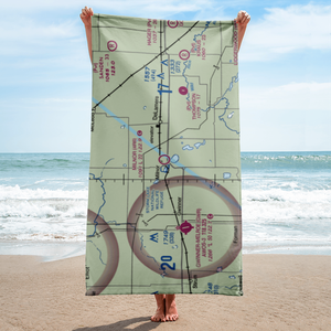 Milnor Municipal Airport (4R6) VFR Sectional Towel