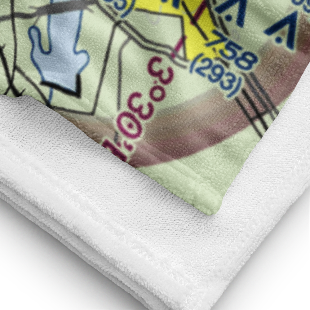 Mims Farm Ultralightport (01TX) VFR Sectional Towel 