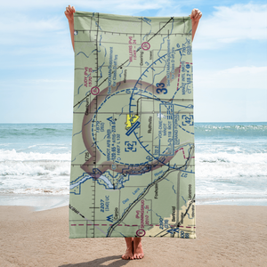 Minot Air Force Base (MIB) VFR Sectional Towel