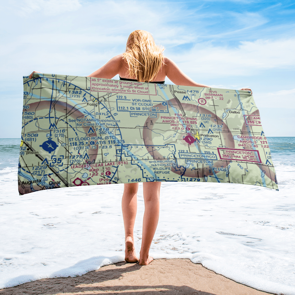 Minske Field (8MN6) VFR Sectional Towel 