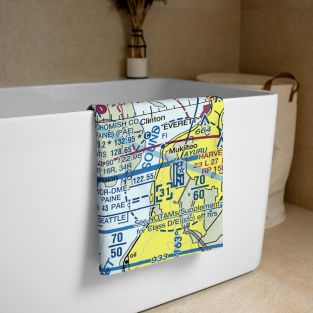 Mirth Airport (WA22) VFR Sectional Towel 