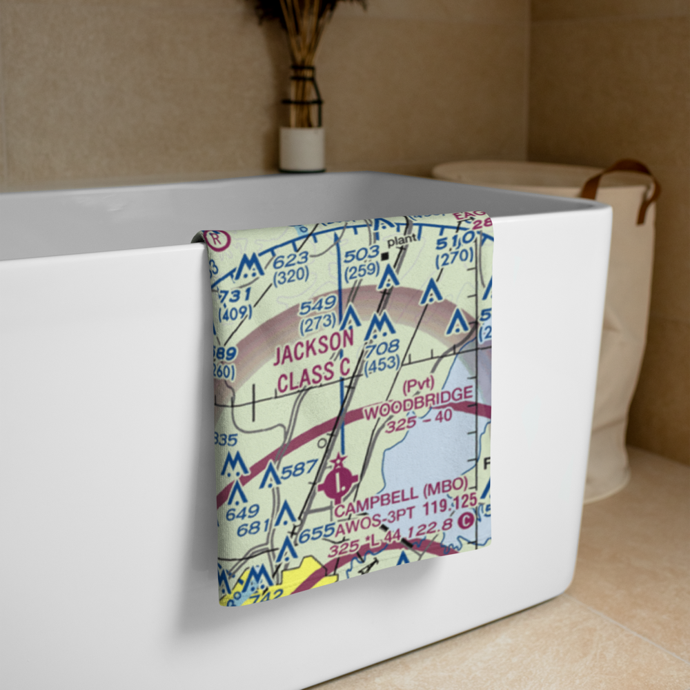 Mississippi Petrified Forest Airport (MS42) VFR Sectional Towel 