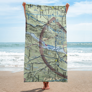 Mister Dog Seaplane Base (8NK8) VFR Sectional Towel