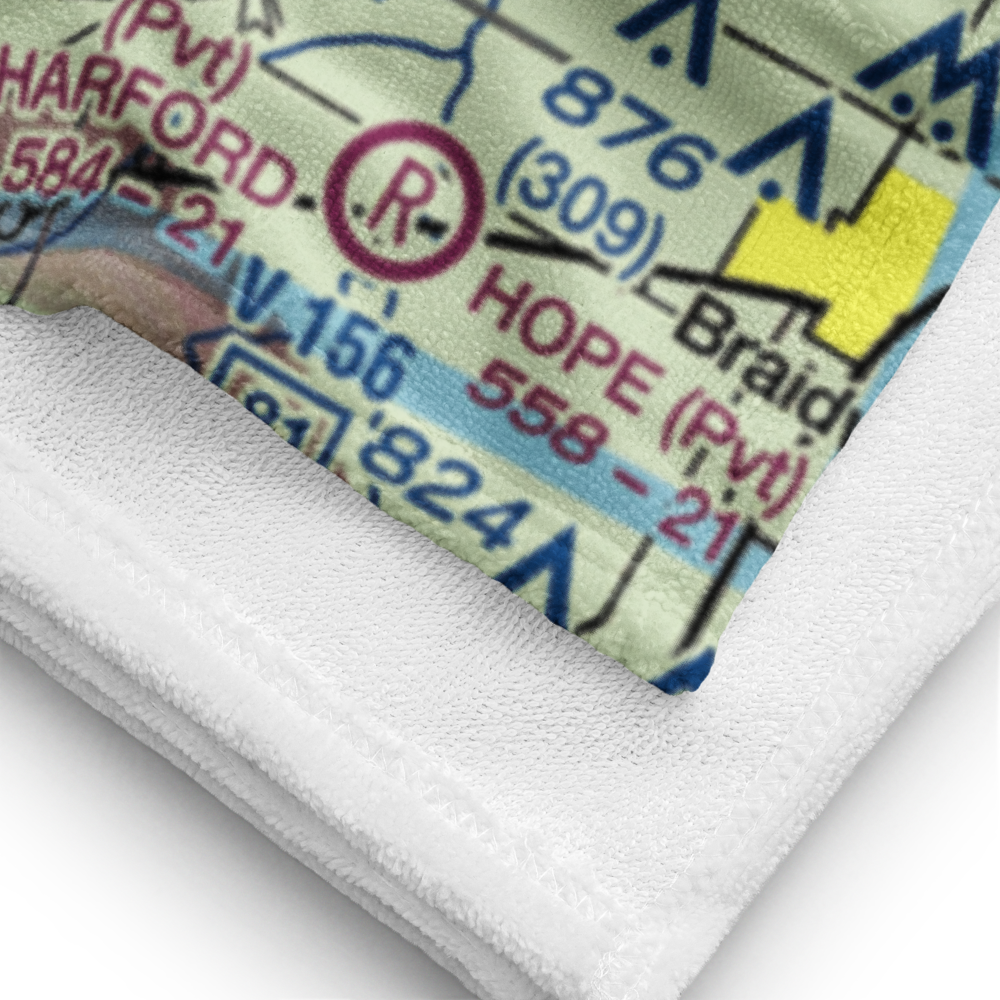 Mitchell RLA Restricted Landing Area (67IL) VFR Sectional Towel 