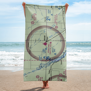 Mohall Municipal Airport (HBC) VFR Sectional Towel