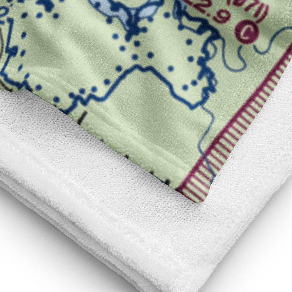 Monroe County Airport (BMG) VFR Sectional Towel 