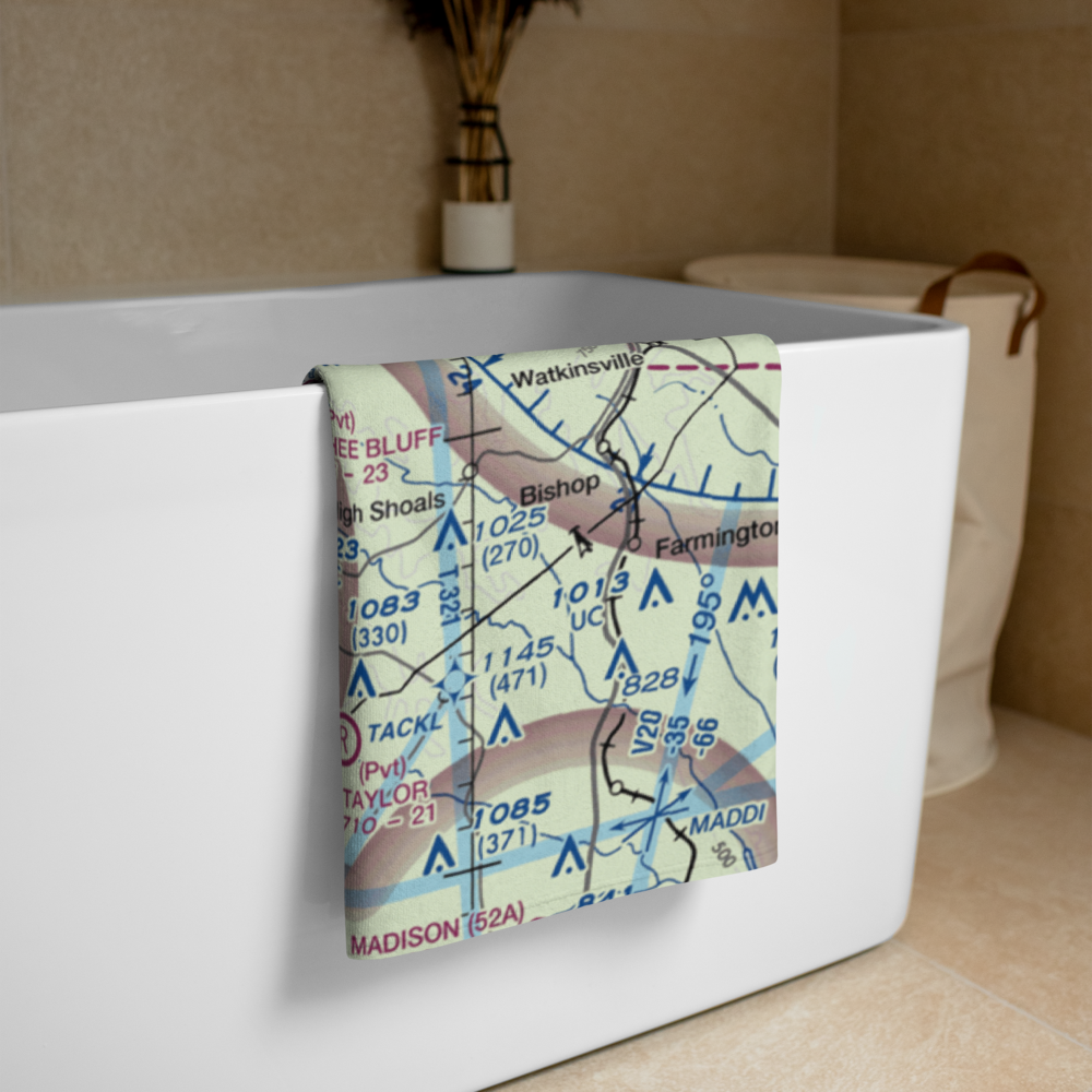 Monroe Walton County Airport (D73) VFR Sectional Towel 