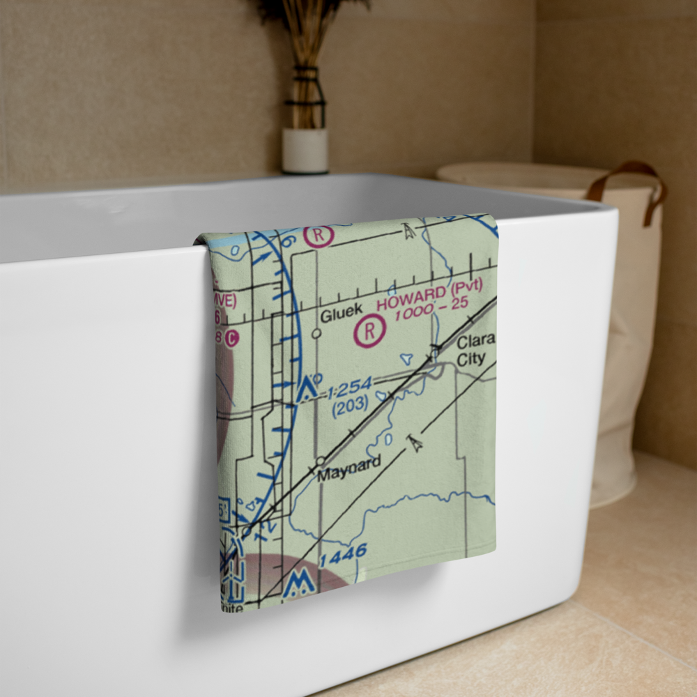 Montevideo Chippewa County Airport (MVE) VFR Sectional Towel 