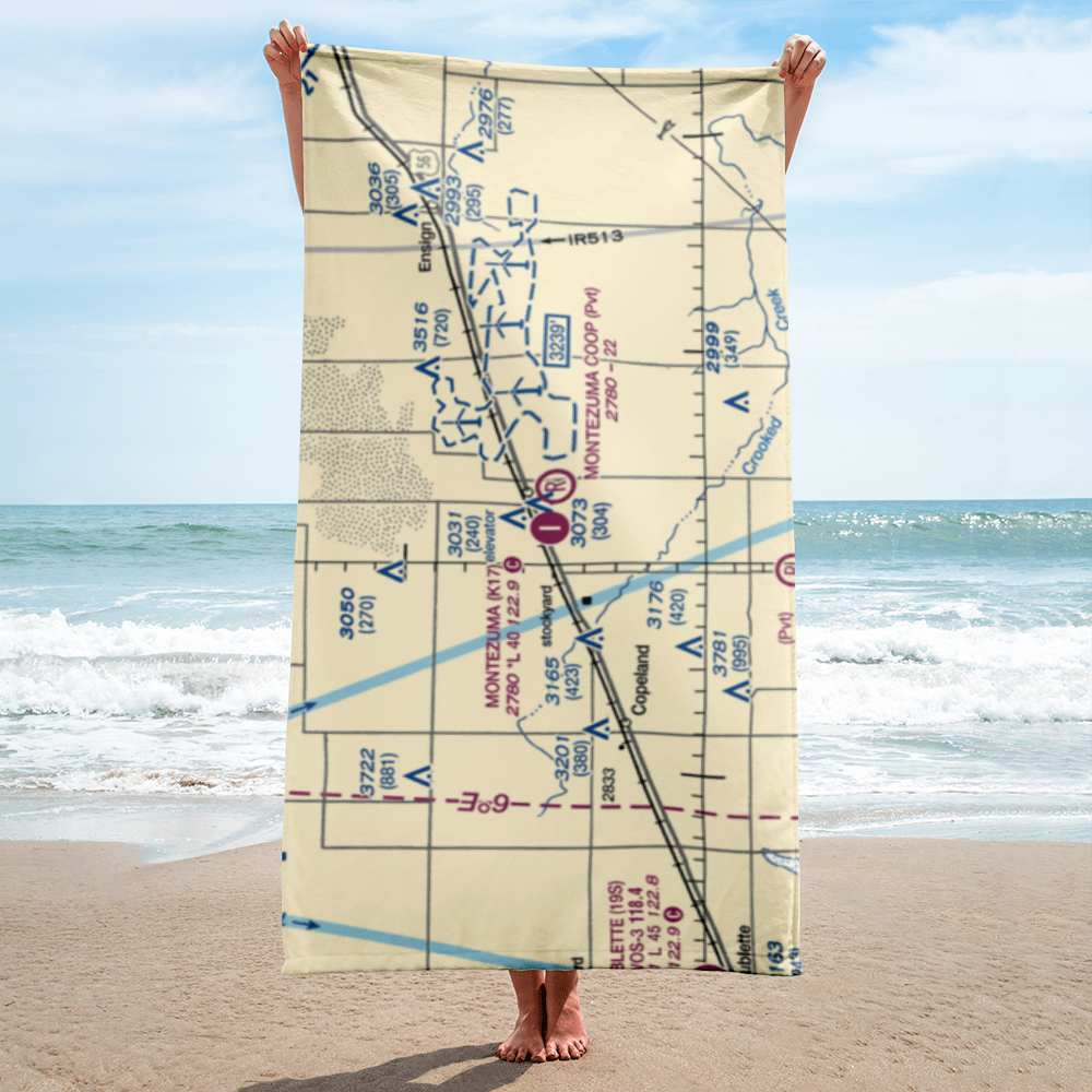 Montezuma Municipal Airport (K17) VFR Sectional Towel 