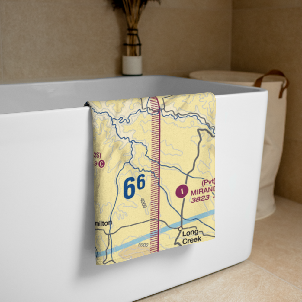 Monument Municipal Airport (12S) VFR Sectional Towel 