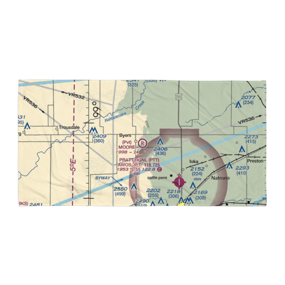 Moore Field (SN48) VFR Sectional Towel 