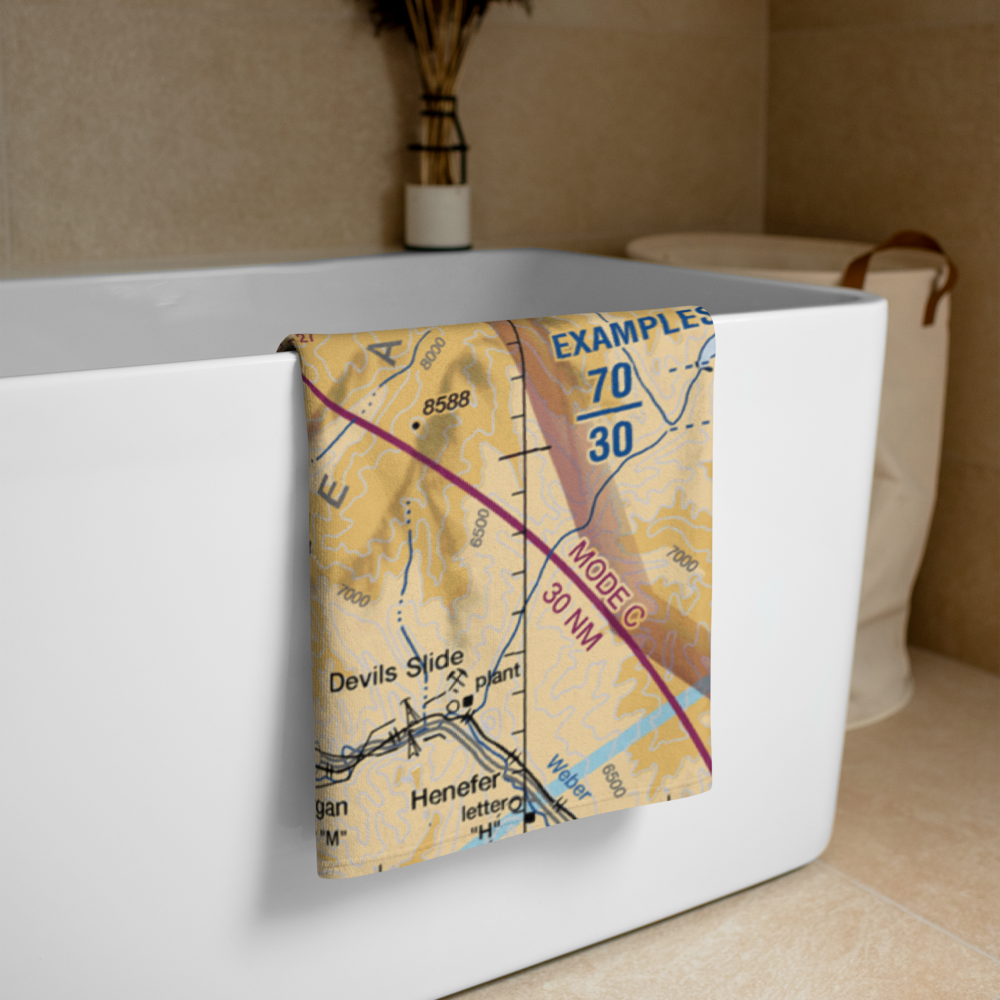 Morgan County Airport (42U) VFR Sectional Towel 