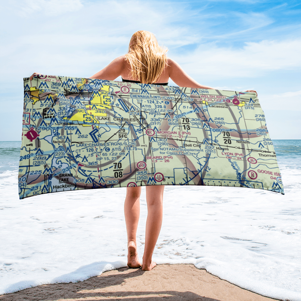 Morgan Crop Service Nr 2 Airport (3LA6) VFR Sectional Towel 