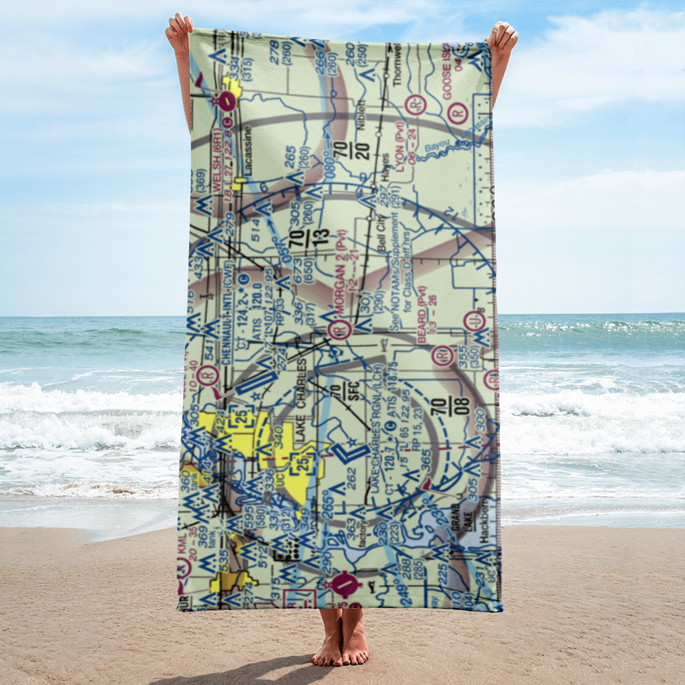 Morgan Crop Service Nr 2 Airport (3LA6) VFR Sectional Towel 