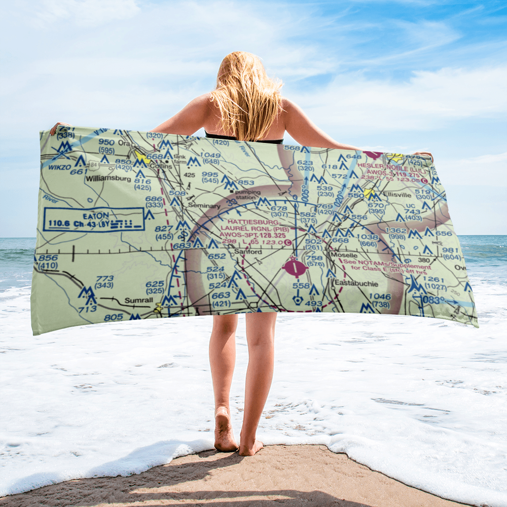 Morgan Field (0MS2) VFR Sectional Towel 