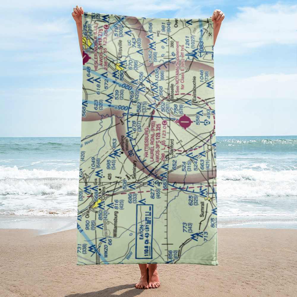 Morgan Field (0MS2) VFR Sectional Towel 