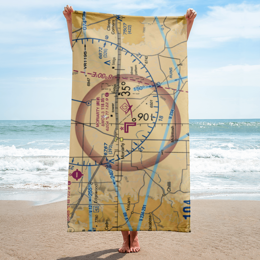 Moriarty Municipal Airport (0E0) VFR Sectional Towel 
