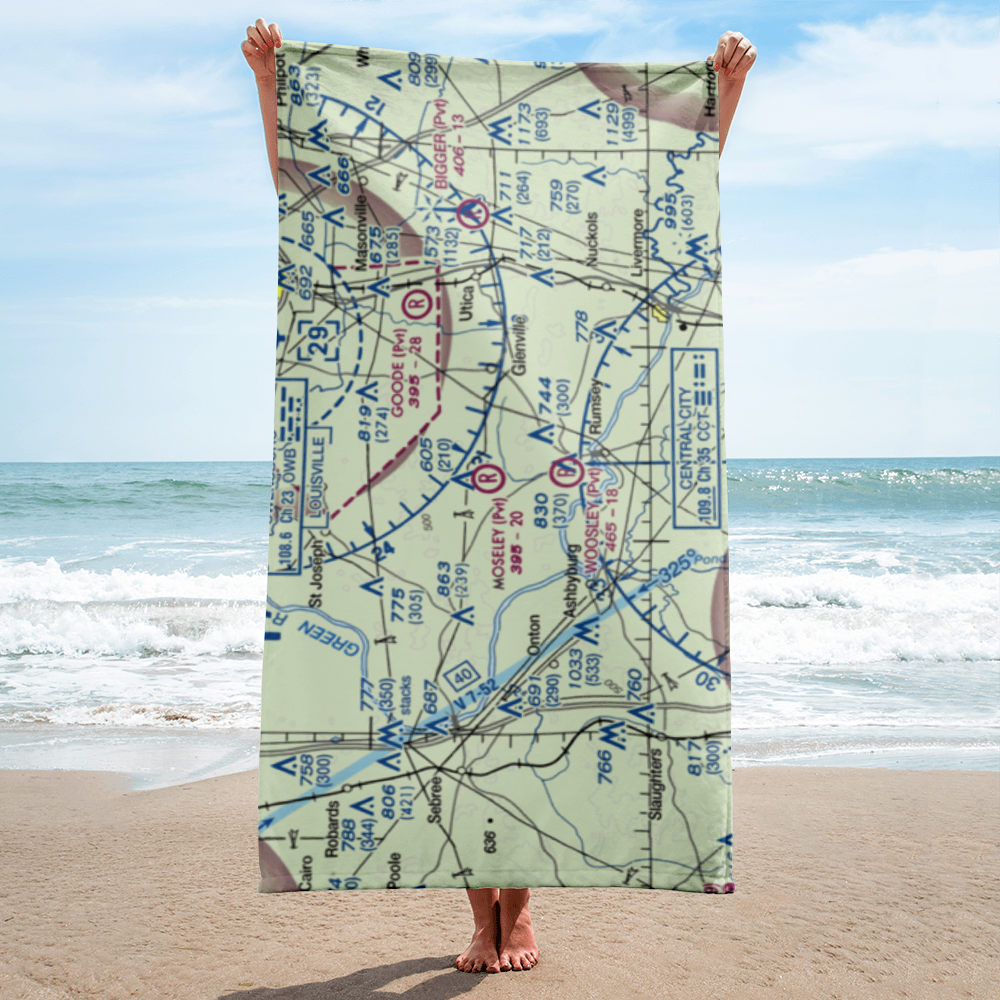 Moseley Field (4KY4) VFR Sectional Towel 