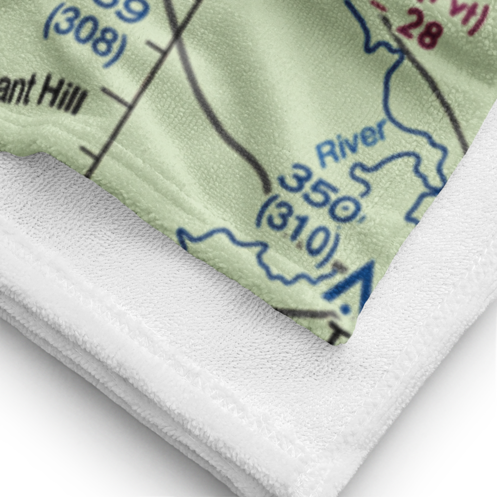 Moss Hill Airport (6NC9) VFR Sectional Towel 
