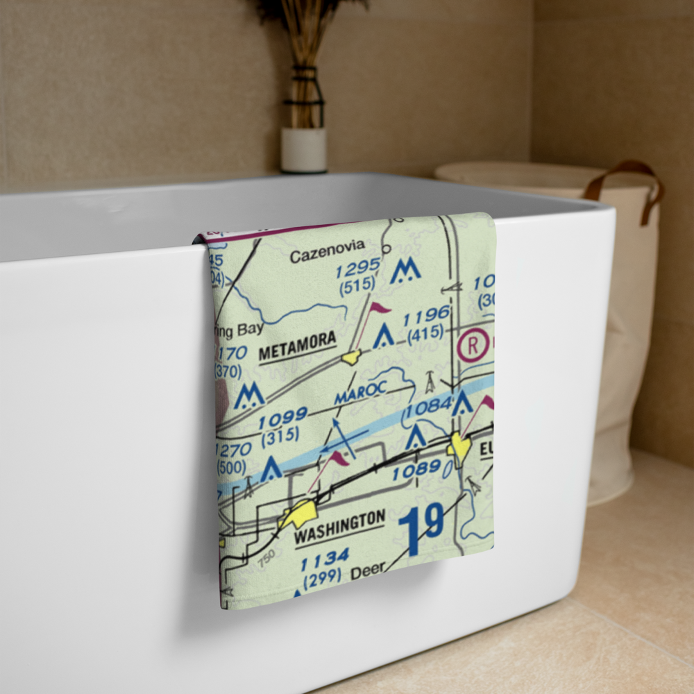 Mount Hawley Auxiliary Airport (3MY) VFR Sectional Towel 