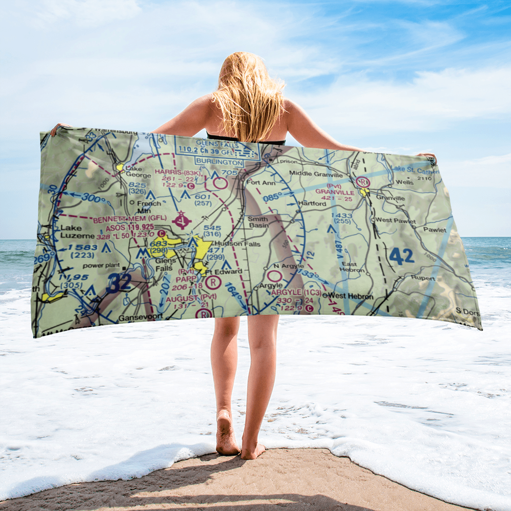 Mountain View Airport (14NK) VFR Sectional Towel 